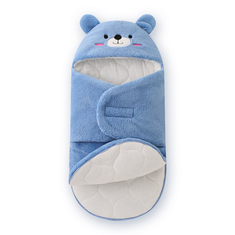 Zippered Bear Style Thick Swaddle