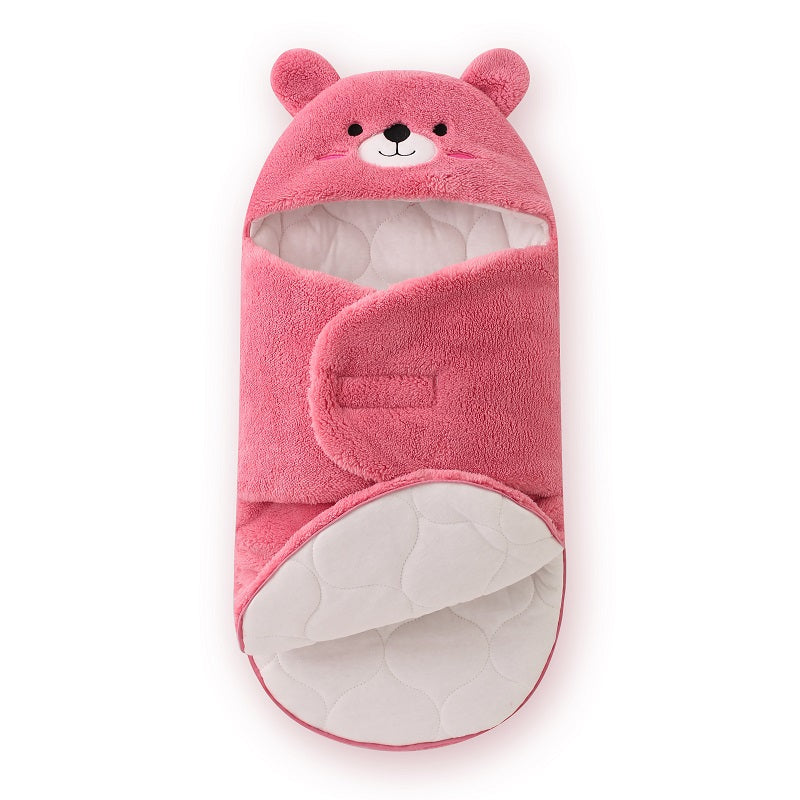 Zippered Bear Style Thick Swaddle