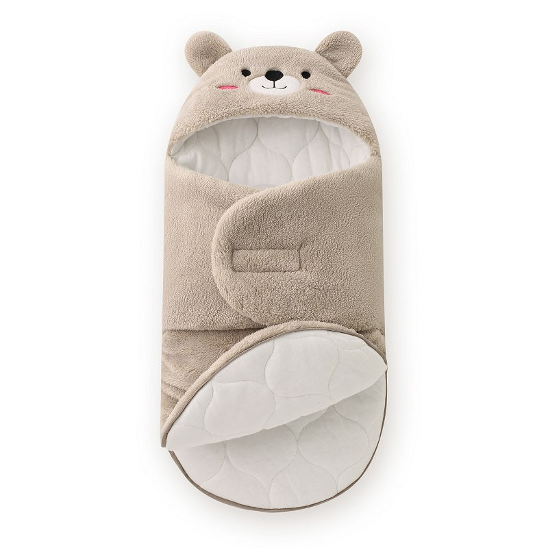 Zippered Bear Style Thick Swaddle