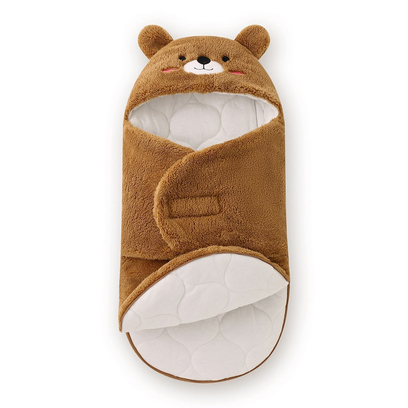 Zippered Bear Style Thick Swaddle